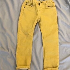 Zara skinny jeans golden size 3/4